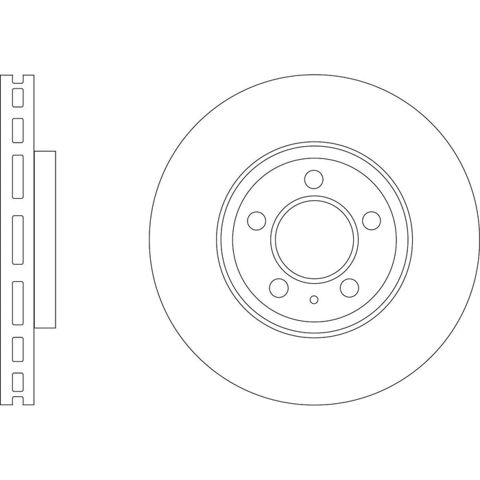 Apec Brake Disc Front Fits Audi A1 Seat Arona Ibiza Skoda Scala VW Polo T-Cross