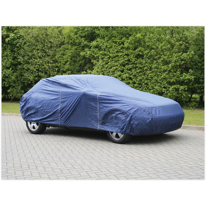 Sealey Car Cover Lightweight Medium 4060 x 1650 x 1220mm CCEM Sealey  - Dynamic Drive