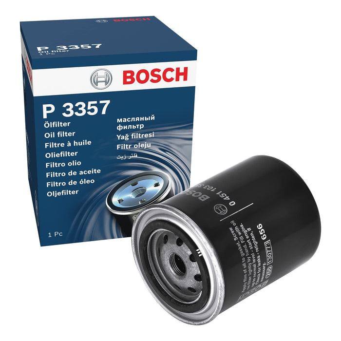 Genuine Bosch Car Oil Filter P3357 fits Nissan Terrano II TDi - 2.7 - 96-06 0451