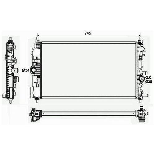 NRF Radiator 53129