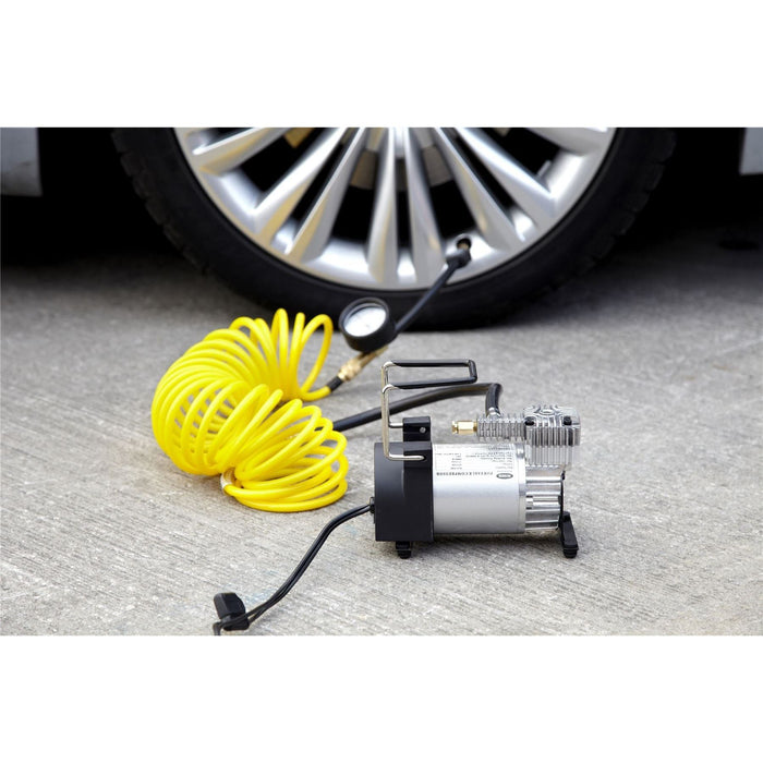 Ring RAC900 Heavy Duty Tyre Inflator, Air Compressor with 7m extendable airline Ring  - Dynamic Drive