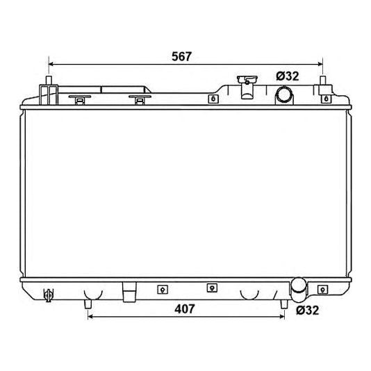 NRF Radiator 53506