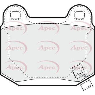 Apec Brake Pads Front Fits Maserati Quattroporte Mitsubishi Carisma Lan Apec  - Dynamic Drive