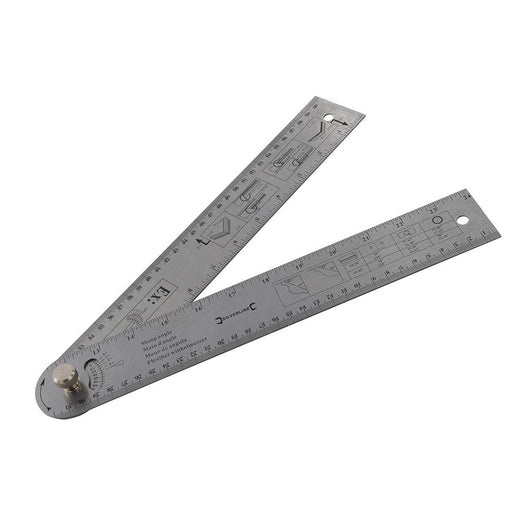 Silverline Easy Angle Protractor Rule 600mm Silverline  - Dynamic Drive