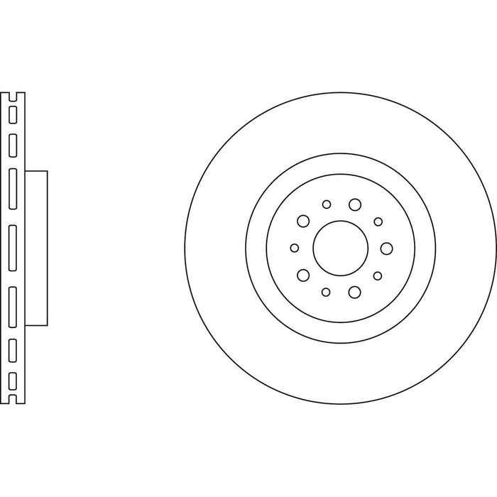 Genuine APEC Front Brake Discs & Pads Set Vented for Alfa Romeo 156 Apec  - Dynamic Drive