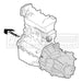 Genuine First Line Engine Mounting (Rear) fits Ford Sierra Sapphire 1.8 9193 FEM First Line  - Dynamic Drive