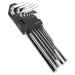 Sealey Hex Key Set 10Pc Extra-Long Fully Polished Metric Sealey  - Dynamic Drive