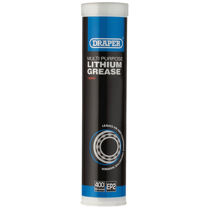 Draper Multi-Purpose Lithium Grease, 400ml Cartridge 18005