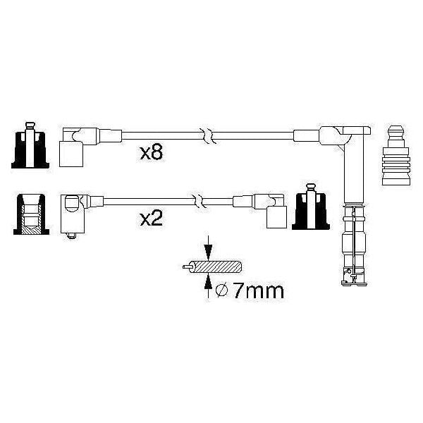 Genuine Bosch Ignition Lead B315 fits Mercedes-Benz SL 500 - 5.0 - 92-03 0986356