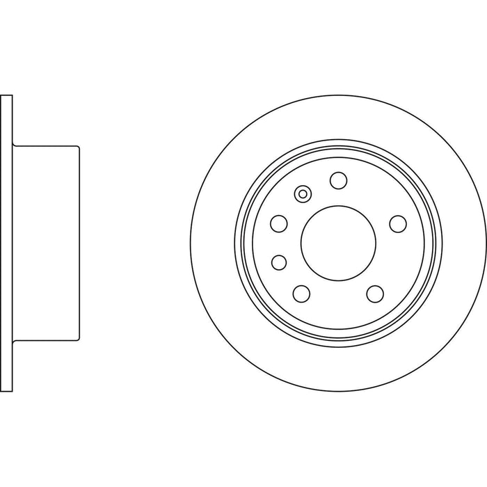 Apec Brake Disc Rear Fits Opel Vectra Saab 900 Vauxhall Cavalier