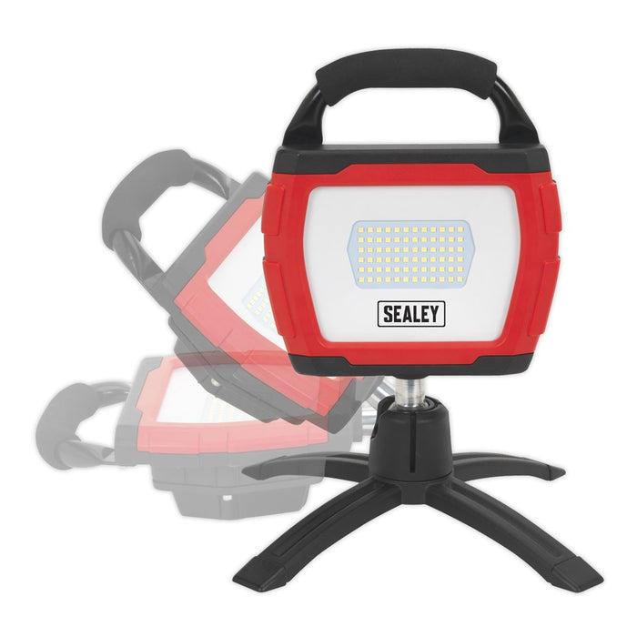 Sealey Rechargeable 360 Floodlight 36W SMD LED Portable Red Lithium-ion