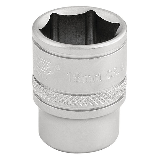 Draper 6 Point Metric Socket, 3/8" Sq. Dr., 16mm 16542 Draper  - Dynamic Drive