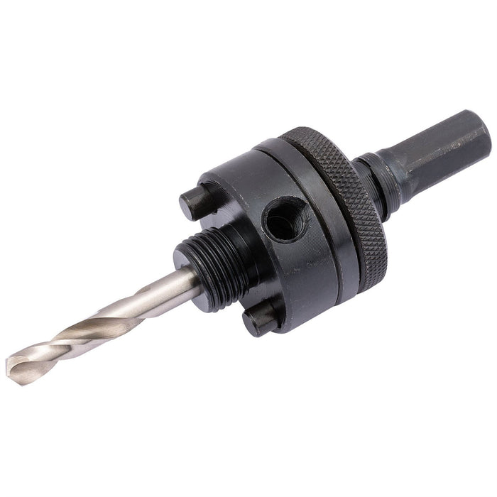 Draper Locking Hex. Shank Holesaw Arbor with HSS Pilot Drill for Holesaws 32 - 2