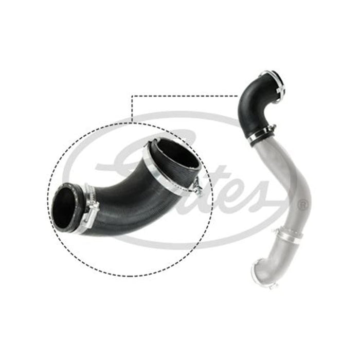 Gates Turbo Charger Hose fits Ford Kuga TDCi - 2.0 - 14-19 09-0947