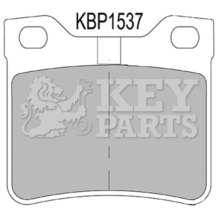 Genuine Key Parts KBP1537 Rear Brake Pads-Includes Wear Indicators (Ate-Teves)