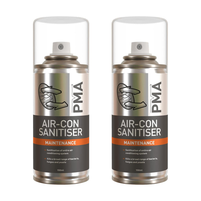 2 X PMA Air Con Ac Sanitiser Cleaner Maintenance Bomb Spray Bacteria Odour 150ml PMA  - Dynamic Drive