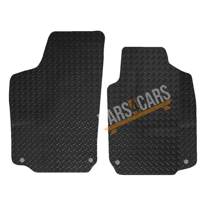 White Trim Tailored Rubber Car Mats for Vauxhall Tigra 04> 2 Seater Set of 2 With 4 Clips UKB4C  - Dynamic Drive