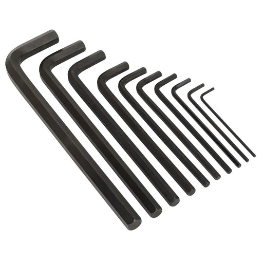 Sealey Extra-Long Hex Key Set 10pc Metric S0639 Sealey  - Dynamic Drive