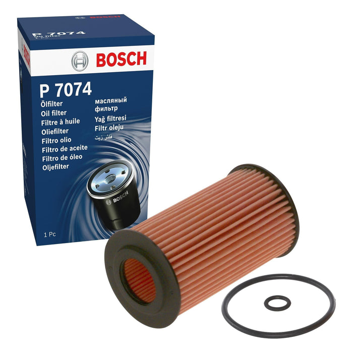 Genuine Bosch Car Oil Filter P7074 fits Vauxhall Astra CDTi - 1.6 - 15- F0264070