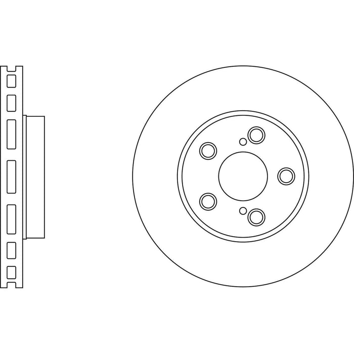 Apec Brake Disc Front Fits Toyota Celica