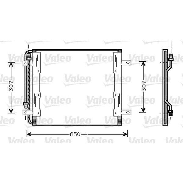 Valeo Air Conditioning Condenser 818035 Automotive Part Aluminium Valeo  - Dynamic Drive