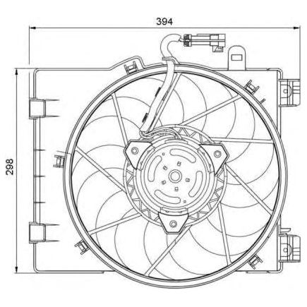 NRF Radiator Fan 47063 NRF  - Dynamic Drive