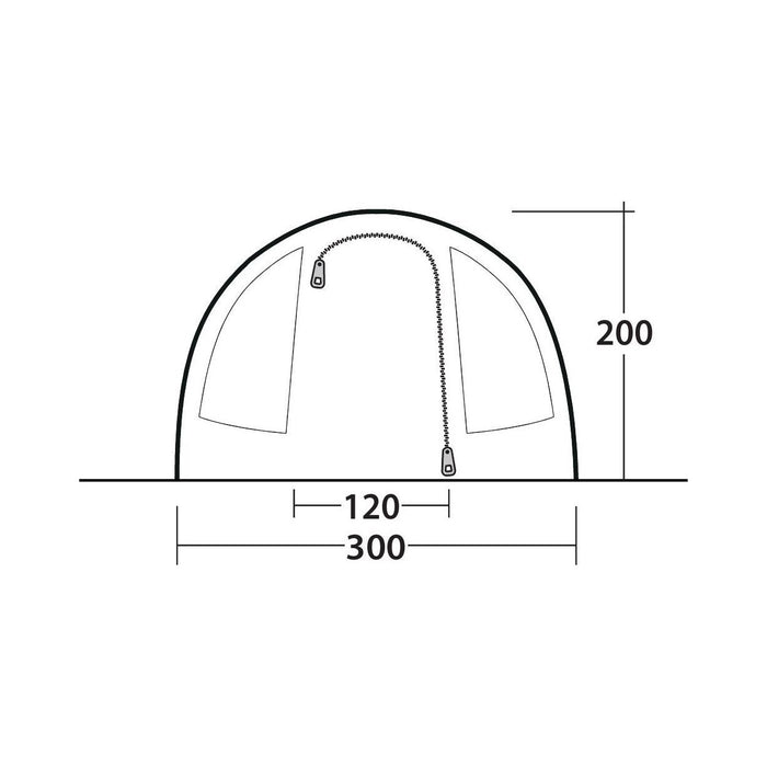 Outwell Sky 4 Tent 4 Berth Tunnel Tent 2 Bedroom Outwell  - Dynamic Drive