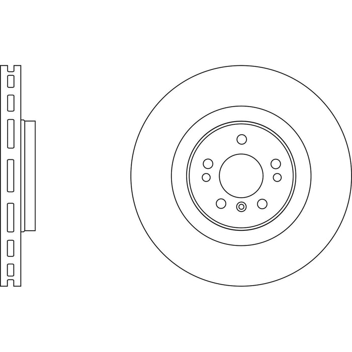 Genuine APEC Front Brake Discs & Pads Set Vented for Mercedes-Benz GL-Class