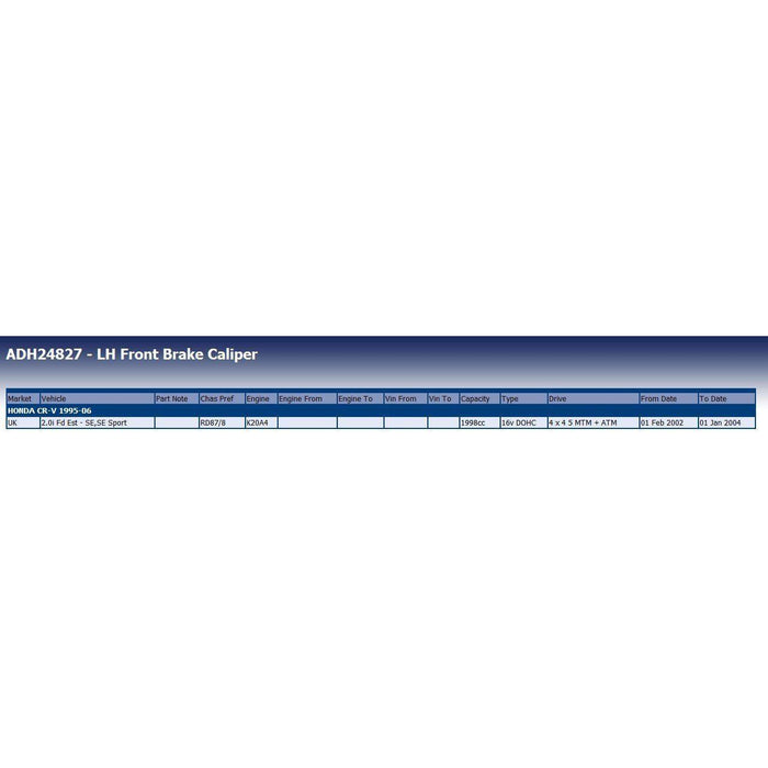 Blue Print ADH24827 Brake Caliper