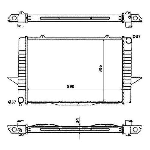 NRF Radiator fits Volvo C70 S70 V70 XC70 Cross Country NRF  - Dynamic Drive