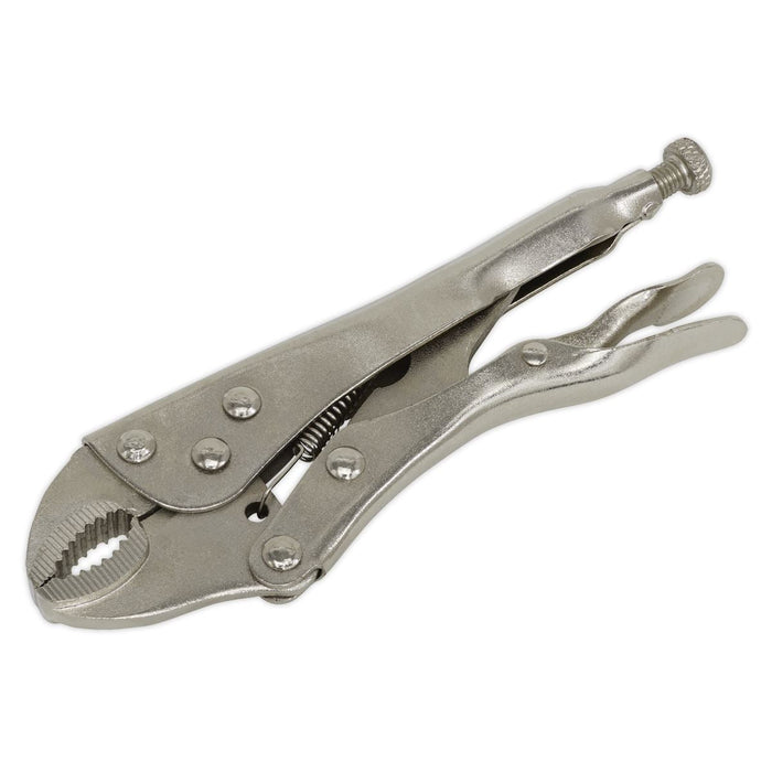 Sealey Locking Pliers 175mm Curved Jaw S0486