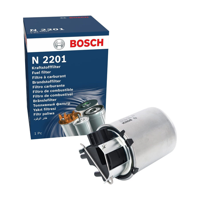 Genuine Bosch Car Fuel Filter N2201 fits Nissan Qashqai dCi - 1.5 - 13- F0264022