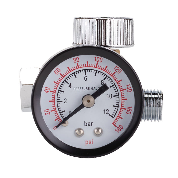 Draper 1/4" BSP On-Gun Air Regulator and Gauge, 180psi 28379 Draper  - Dynamic Drive