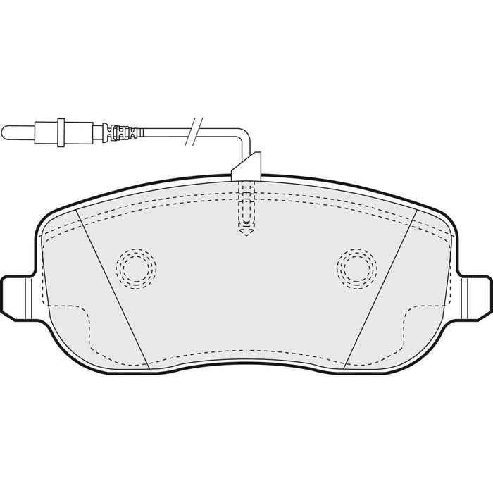 Apec Brake Pads Front Fits Citroen C8 Dispatch Fiat Scudo Ulysse Peugeot 807 E7 E