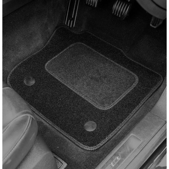 Fully Tailored Black Carpet Car Mats for Fiat 500L 13 ON Set of 4 With 4 Clips UKB4C  - Dynamic Drive