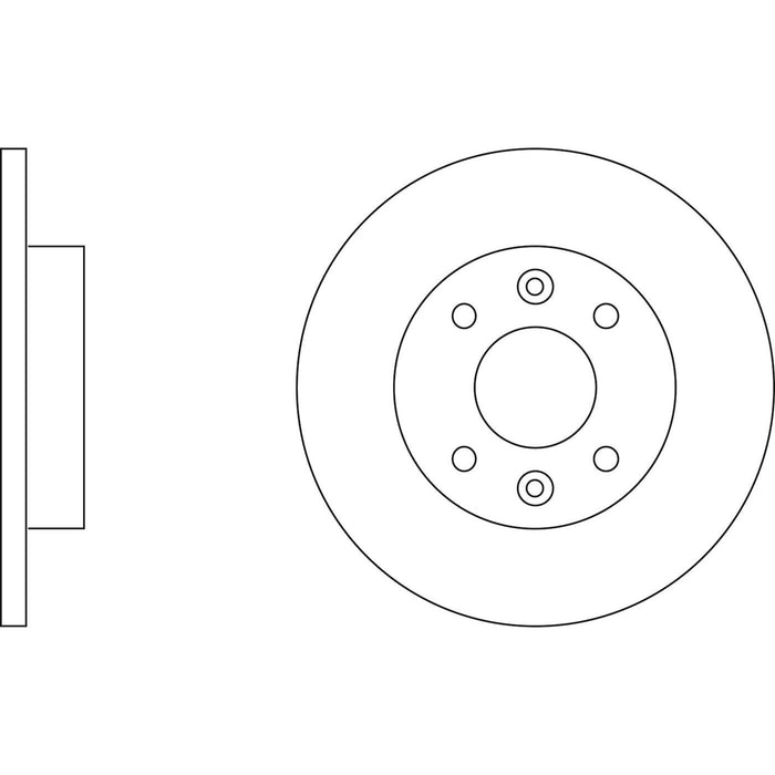 Genuine APEC Front Brake Discs & Pads Set Solid for Dacia Logan