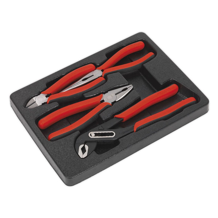 Sealey Pliers Set 4pc AK8579 Sealey  - Dynamic Drive