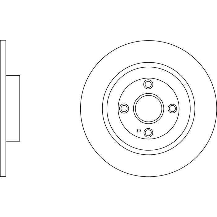 Apec Brake Disc Rear Fits Abarth 124 Fiat Mazda Mx5