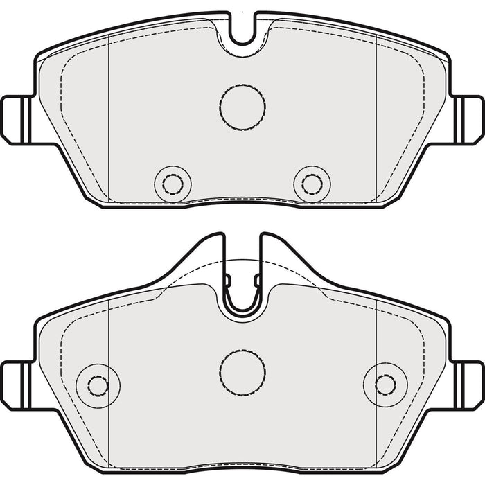 Genuine APEC Front Brake Discs & Pads Set Vented for Mini Mini Clubman