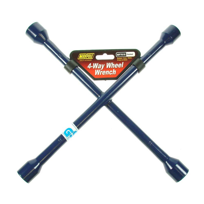 Maypole 4 Way Wheel Wrench - Blue Maypole  - Dynamic Drive