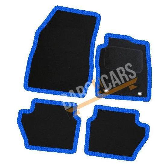 Tailored Blue Trim Carpet Mats for Ford Fiesta Mk7 09-11 + Clips 2009 2010 2011 UKB4C  - Dynamic Drive