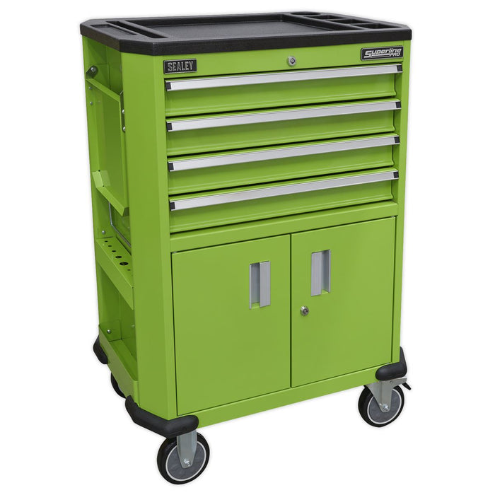 Sealey Tool Trolley with 4 Drawers & 2 Door Cupboard AP980MTHV Sealey  - Dynamic Drive