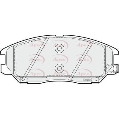 Apec Brake Pads Front Fits Hyundai Terracan Ssangyong Rodius Turismo