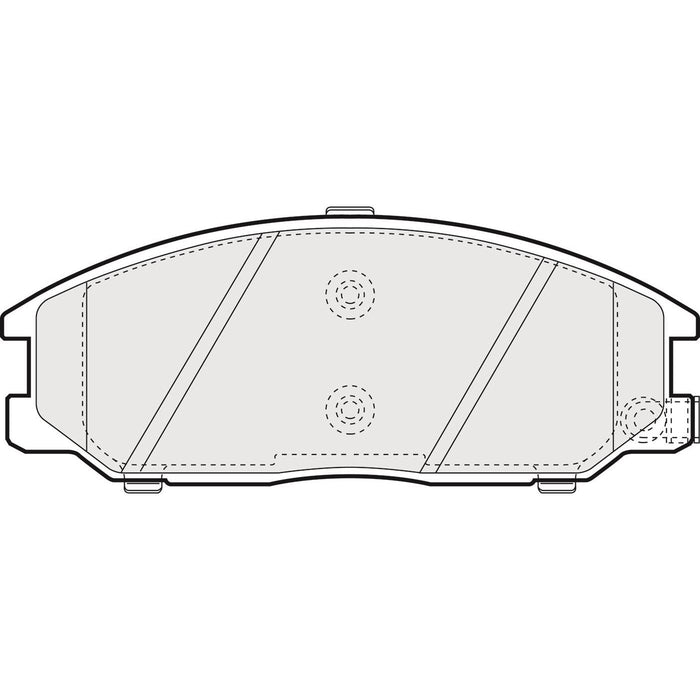 Apec Brake Pads Front Fits Hyundai Santa Fe Ssangyong Kyron Rexton Apec  - Dynamic Drive