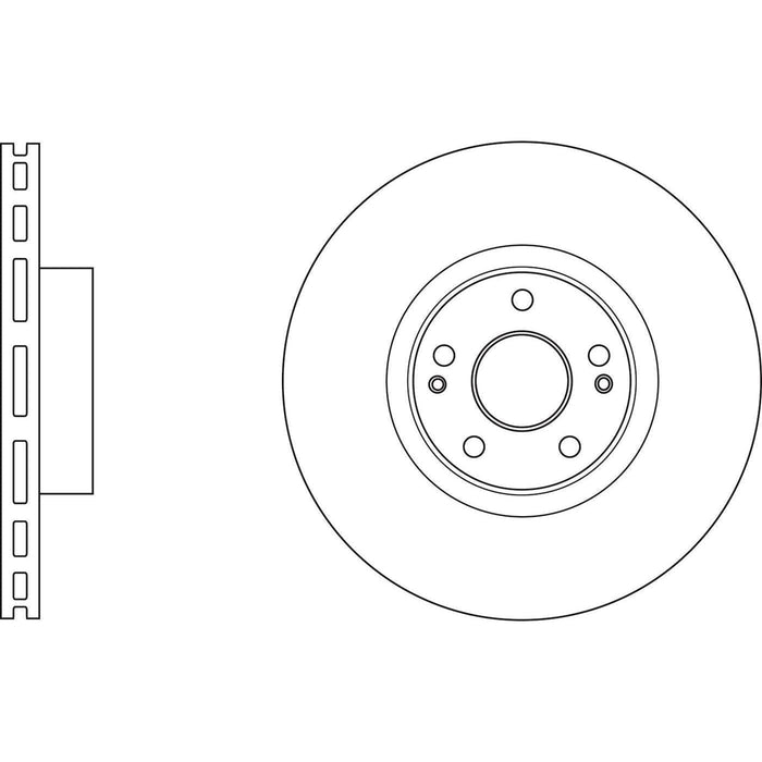 Apec Brake Disc Front Fits Hyundai Ix55