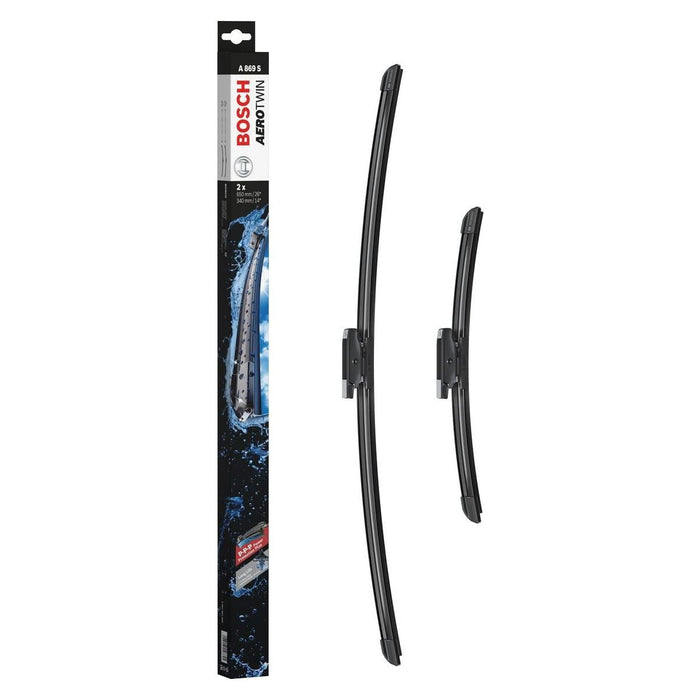 Bosch Aerotwin Flat Blade A869S Front Window Windscreen Wiper Blade Set Pair