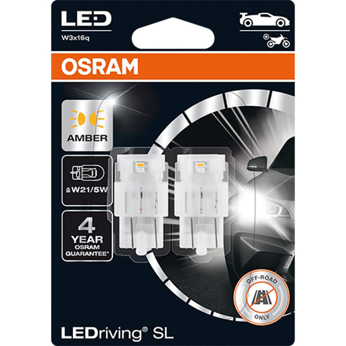 OSRAM LEDriving® SL, W21/5W, Amber, LED signal lamps, Off-road only Osram  - Dynamic Drive