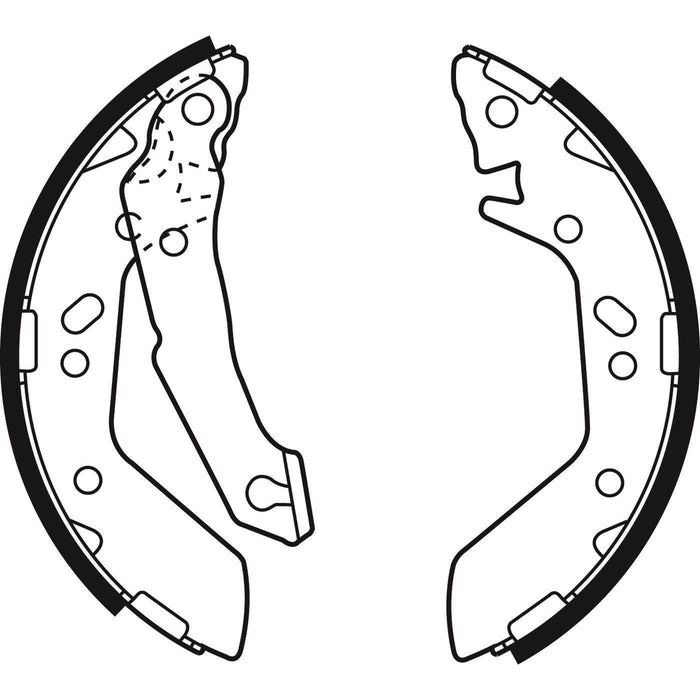 Apec Brake Shoe Rear Fits Hyundai Accent