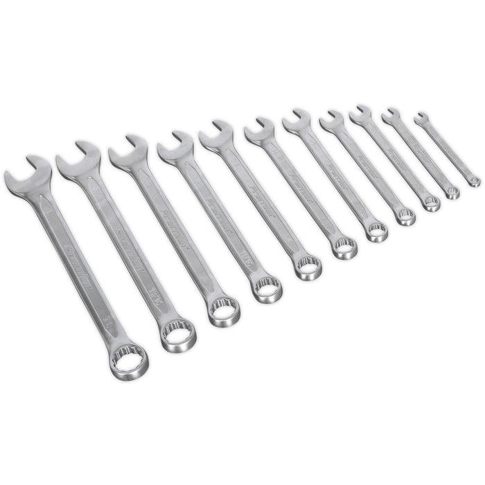 Sealey Combination Spanner Set 11pc Imperial AK63254 Sealey  - Dynamic Drive