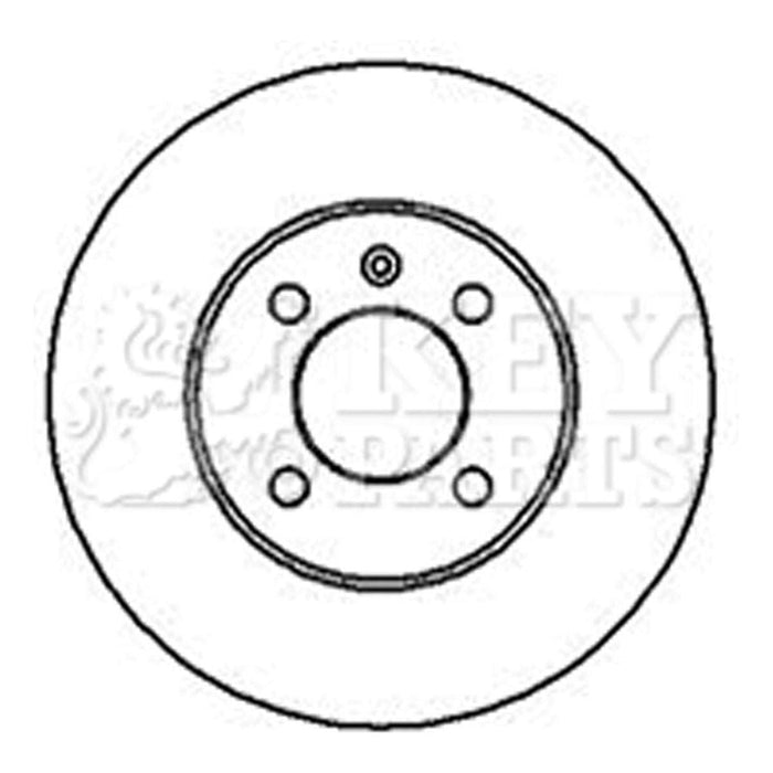 Genuine Key Parts KBD4925 Brake Disc Pair (Front) Key Parts  - Dynamic Drive